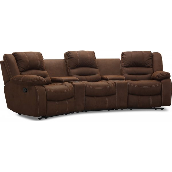 Cinema manuell 3-seters sofa -Brun Cinema manuell 3-seters sofa -Brun