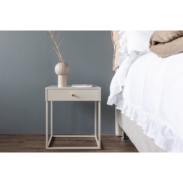 Bakal nattbord 43 x 50 cm - Beige