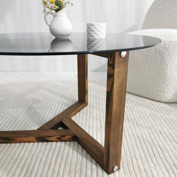 Miro salongbord Ø75 cm - Fume Miro salongbord Ø75 cm - Fume