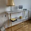 Kundebilde Hvit marmorplate - 110x35x81,5 cm