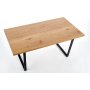 Gentofte spisebord 160 cm - Eik/sort