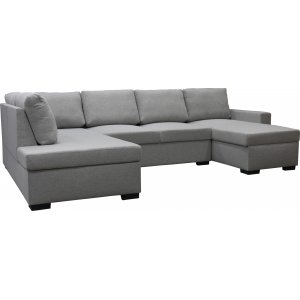 Solna U-sofa 309 cm - Lys gr