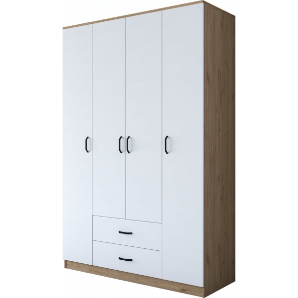 Baden garderobe 12 - Valnøtt/hvit Baden garderobe 12 - Valnøtt/hvit