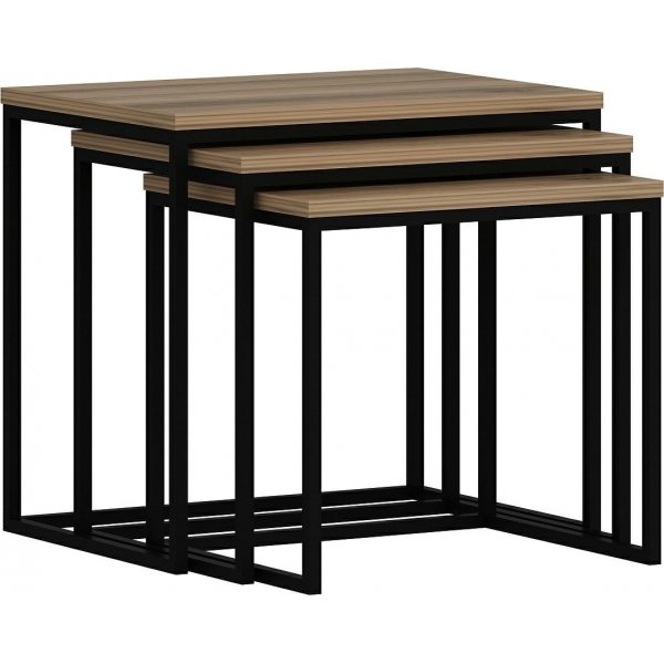 Evia bord 45/50/55 x 36/38/40 cm - Valnøtt Evia bord 45/50/55 x 36/38/40 cm - Valnøtt