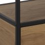 Seaford mediabenk 90 cm - Sort