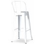 France Deco Barstol i metall - Hvit