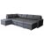 Dream sovesofa med oppbevaring (U-sofa) venstre - Mørkegrå (stoff) + Møbelpleiesett for tekstiler