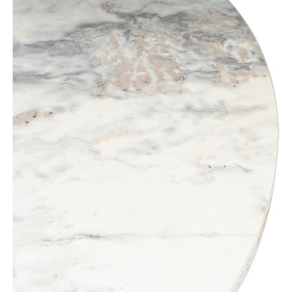 Harmony salongbord Ø80 cm - Hvit marmor Harmony salongbord Ø80 cm - Hvit marmor