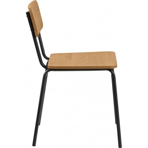 Peru spisestuestol - Eik/matt sort