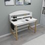 Sais skrivebord 114,4 x 60 cm - Safir eik/hvit