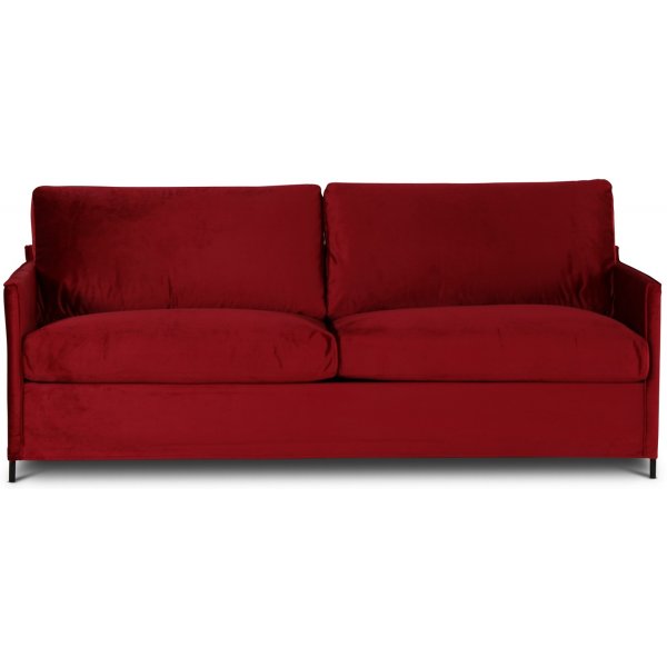 Petit 3-seter sofa løst trekk - Rød (fløyel) Petit 3-seter sofa løst trekk - Rød (fløyel)