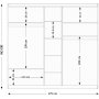 Inci garderobe 175 x 50 x 182 cm - Hvit