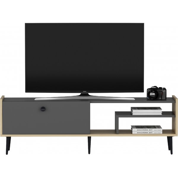 Rio mediabenk - Antrasitt/safir eik