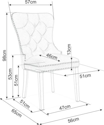 August stol - Grå August stol - Grå