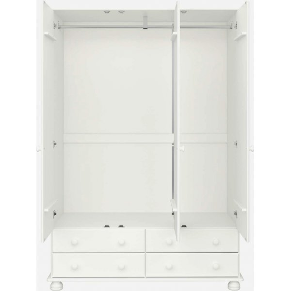 Richmond garderobeskap med 3 dører - Hvit Richmond garderobeskap med 3 dører - Hvit