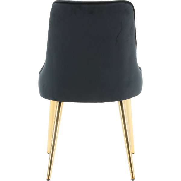 Alice Deluxe spisestol - Svart/messing Alice Deluxe spisestol - Svart/messing