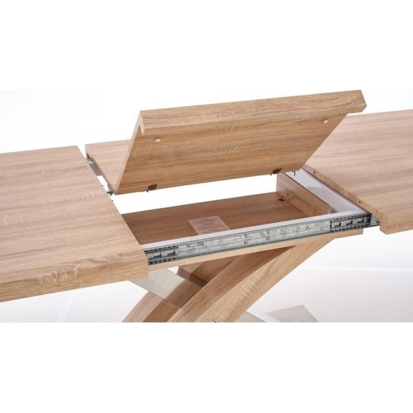 Lyall spisebord - Gull eik/svart