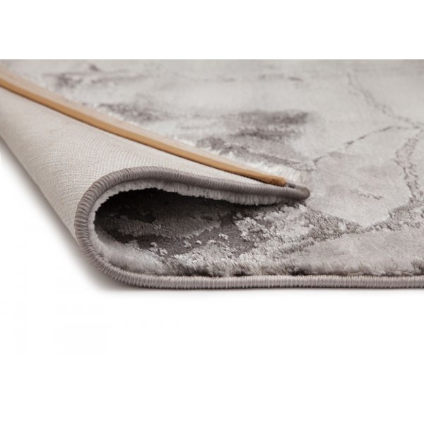 Maskinvevet teppe - Craft Concrete Slv