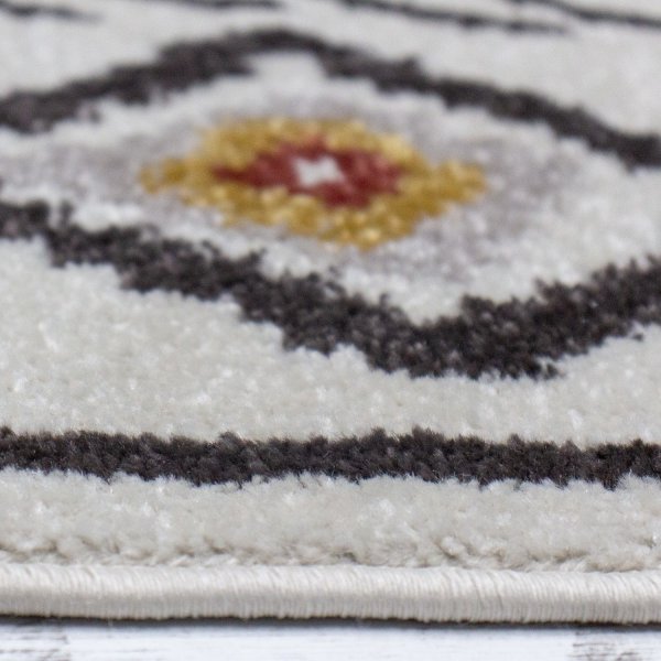 Karanda 290 teppe - Kremhvit/blå Karanda 290 teppe - Kremhvit/blå