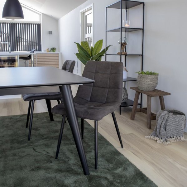 Middelfart Spisestol - Mørkegrå/svart Middelfart Spisestol - Mørkegrå/svart