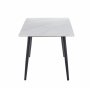 Inez spisebord med keramisk hvit matt marmor - 140x80 cm Inez spisebord med keramisk hvit matt marmor - 140x80 cm