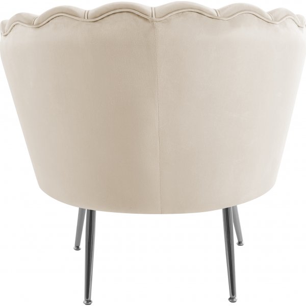 Musslan lenestol - Beige/krom Musslan lenestol - Beige/krom