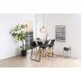Seaford barbord 120x 60 cm - Eik/sort