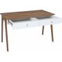 Heda skrivebord 120,5 x 60 cm - Hvit/lerk