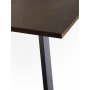 Freddy spisebord, 170x95 cm - Brun eikefinr/svart metall