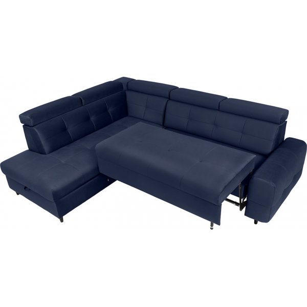 Matras hjørnesovesofa med åpen ende venstre - Blå Matras hjørnesovesofa med åpen ende venstre - Blå