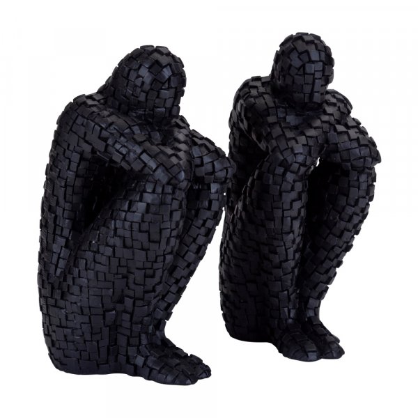 Twins pixel statue (2 stk)