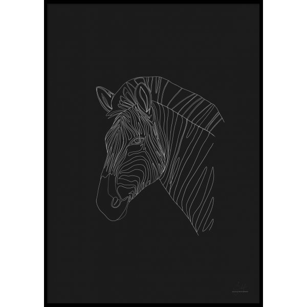 DIGITAL ZEBRA - Plakat 50x70 cm