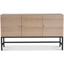 Carl skjenk med 3 drer - Whitewash oak
