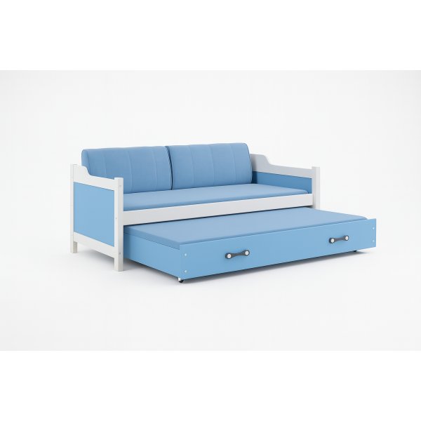 Juniorseng Odense 90 cm - Blå/hvit Juniorseng Odense 90 cm - Blå/hvit