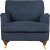 Howard London Premium Lenestol - Bl + Tekstilrens for mbler