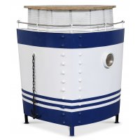 Vintage skipsbar - Hvit/bl