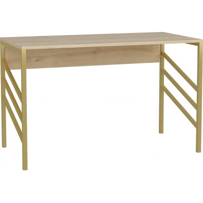 Josephine skrivebord 120 x 60 cm - Gull/eik