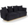 Queen 3-seters sofa - Svart