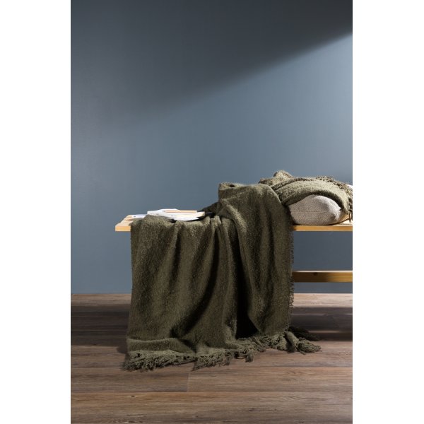 Sten pledd, 130x170 cm - Grønn Sten pledd, 130x170 cm - Grønn