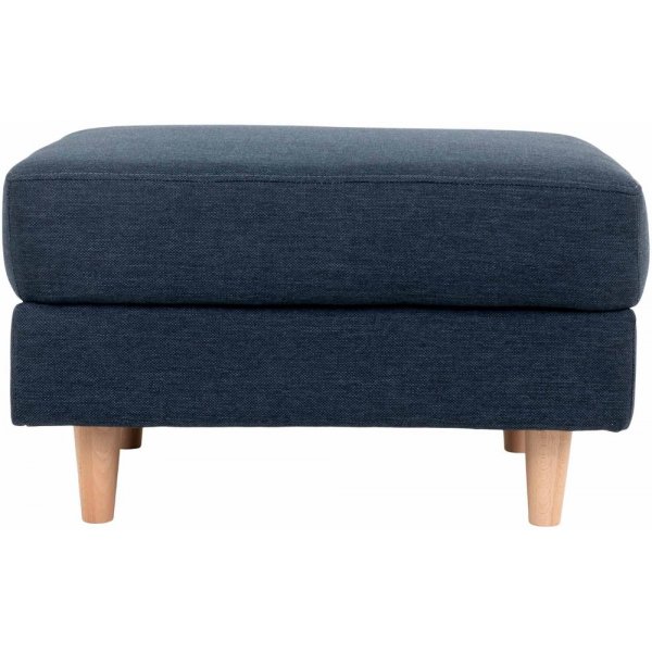 Bologna sittepuff - Mørk blå/bøk Bologna sittepuff - Mørk blå/bøk