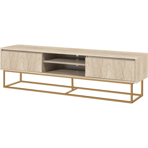 Rodez mediabenk 180 cm - Travertin