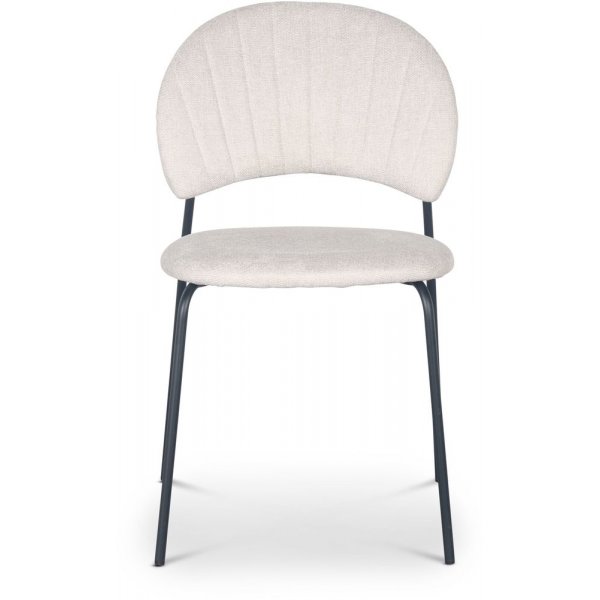 Hogrn stol - Beige stoff / svart