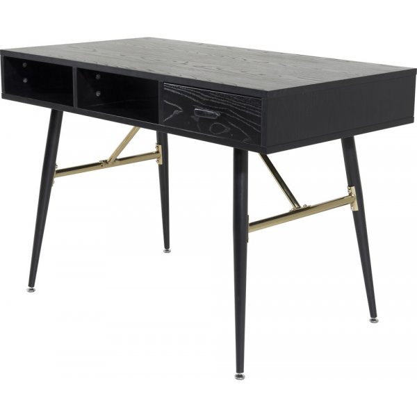 Ansmark skrivebord - Svart/messing Ansmark skrivebord - Svart/messing