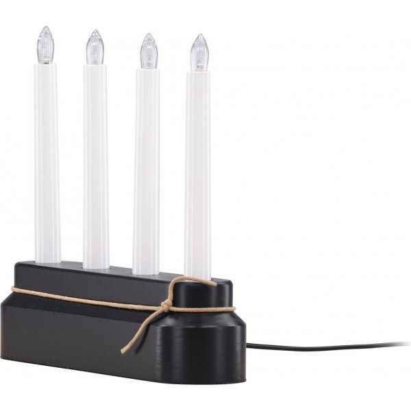 Näsfjället lysestake - Sort/Hvit Näsfjället lysestake - Sort/Hvit