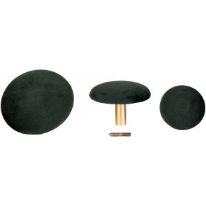 Giza Veggknapper for oppheng - Mørkegrønn / messing - 3 stk Giza Veggknapper for oppheng - Mørkegrønn / messing - 3 stk