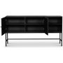 Stilo V.2 sideboard - Svartvasket / Svart metall
