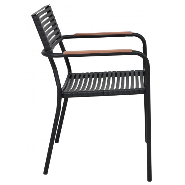 Spisegruppe med 6 stoler og spisebord 180 x 100 cm svart/naturfarget - Menton/Pino Spisegruppe med 6 stoler og spisebord 180 x 100 cm svart/naturfarget - Menton/Pino