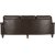 Howard Watford Deluxe 4-seters buet sofa - vintage brunt kunstskinn