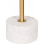 Lecco rundt sidebord med marmorunderstell og messing 51 cm