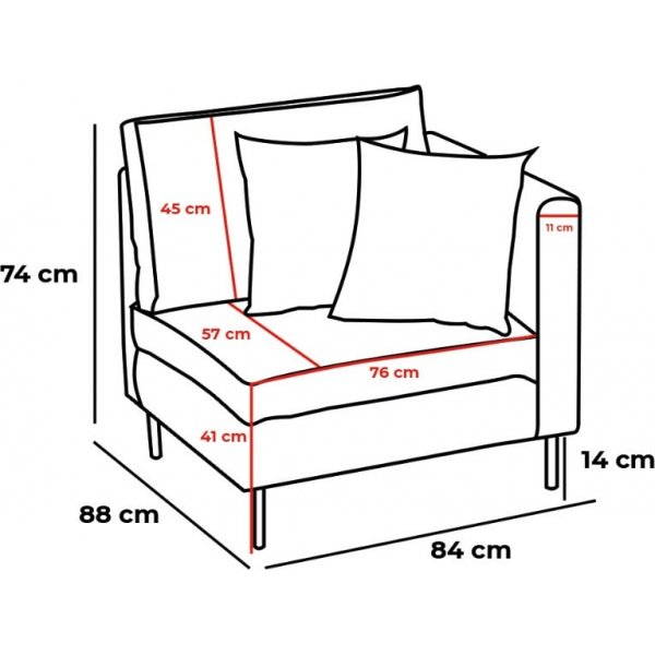 Mino modulsofa - Krem Mino modulsofa - Krem